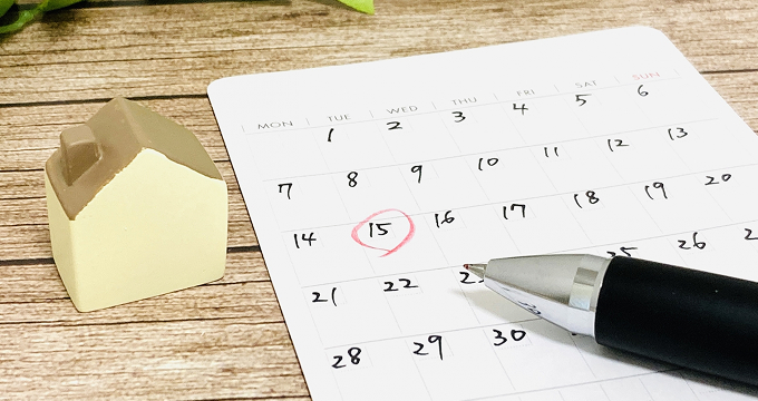 カレンダーの写真